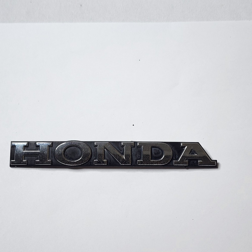 Honda Machined & Black Plastic 5.5" Emblem Badge Logo Nameplate